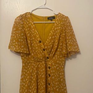 Yellow and White floral Lulu dress